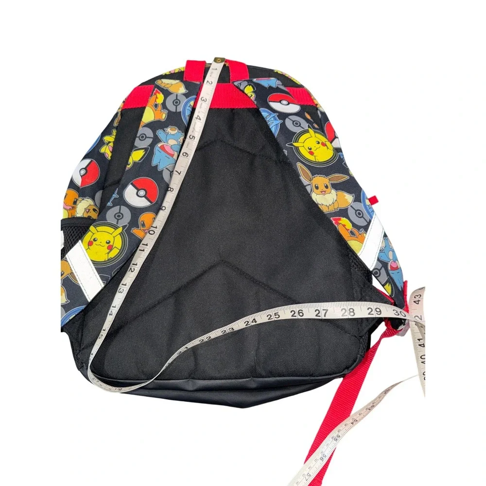 Pokemon Bioworld Backpack Pikachu Eevee Charmander Black Red Kids School Bag